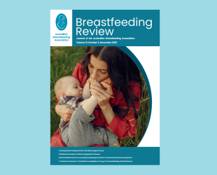 Coverpage of Breastfeeding Review November 2023 edition